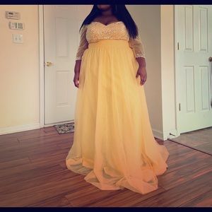 Bridesmaid/maid of honor/evening ball gown
